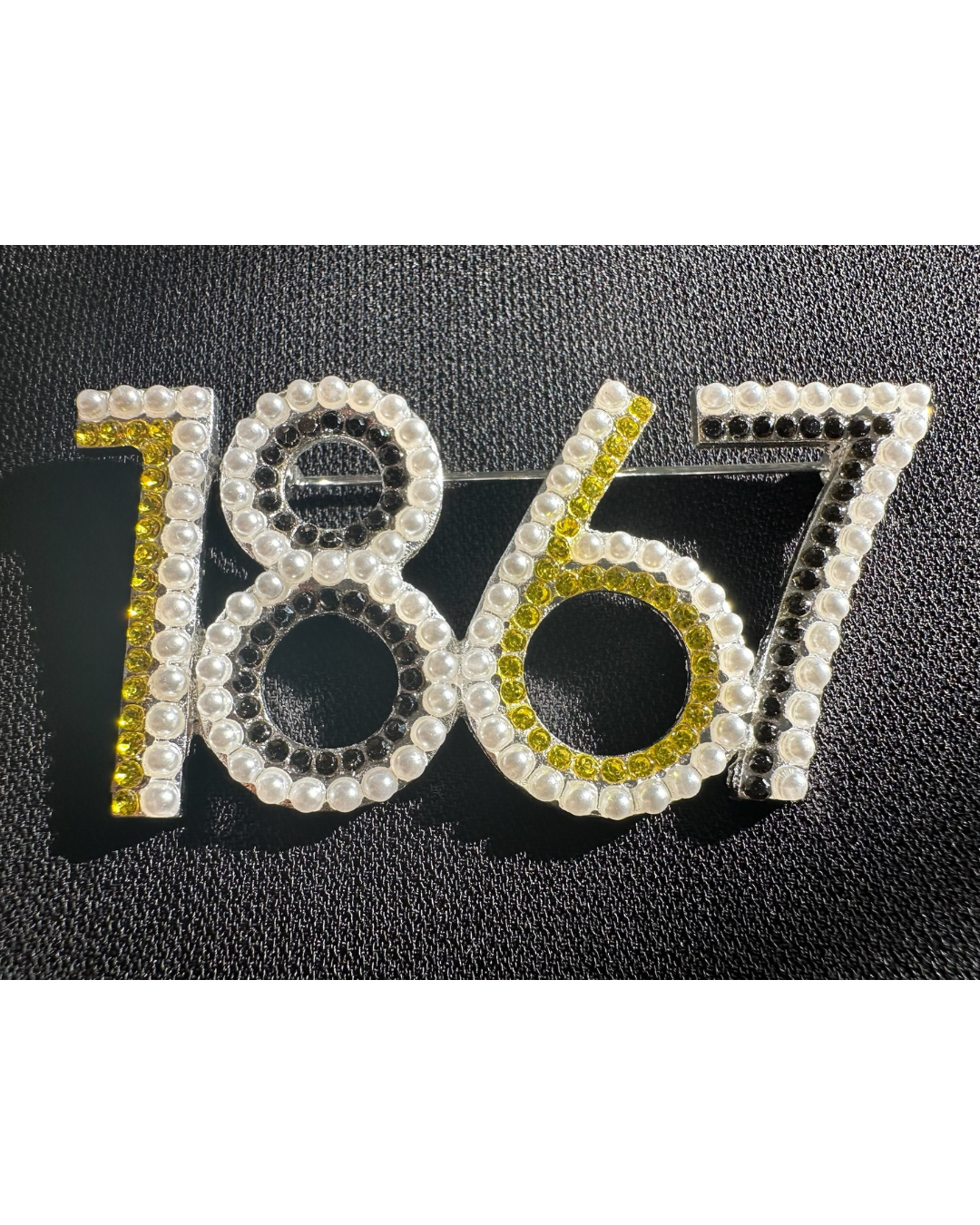 1867 Alabama State Crystal Stone Lapel Pin