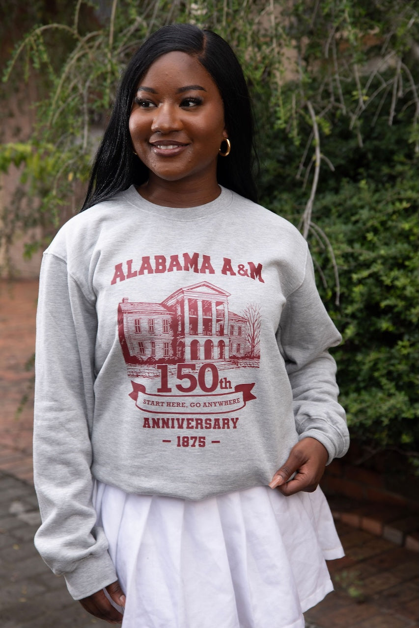 150th AAMU Grey Sweatshirt (Unisex)