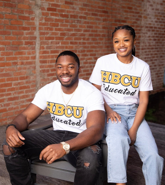 White HBCU Educated Tee (Unisex)