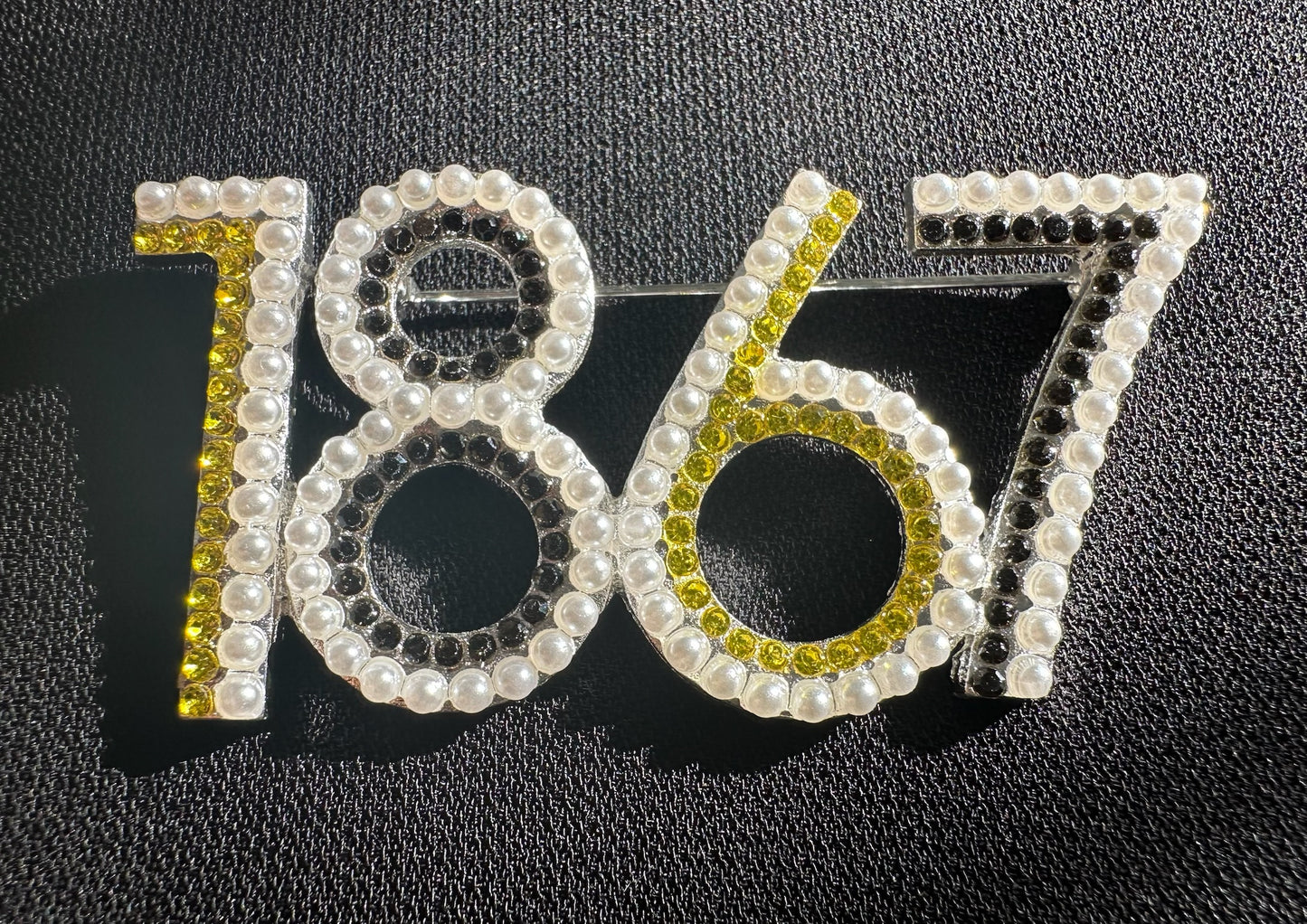 1867 Alabama State Crystal Stone Lapel Pin