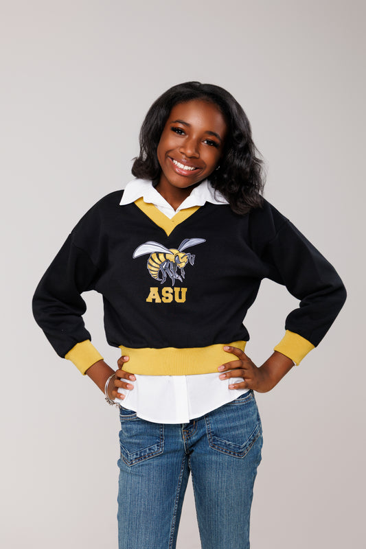 Youth ASU V-Neck Sweatshirt
