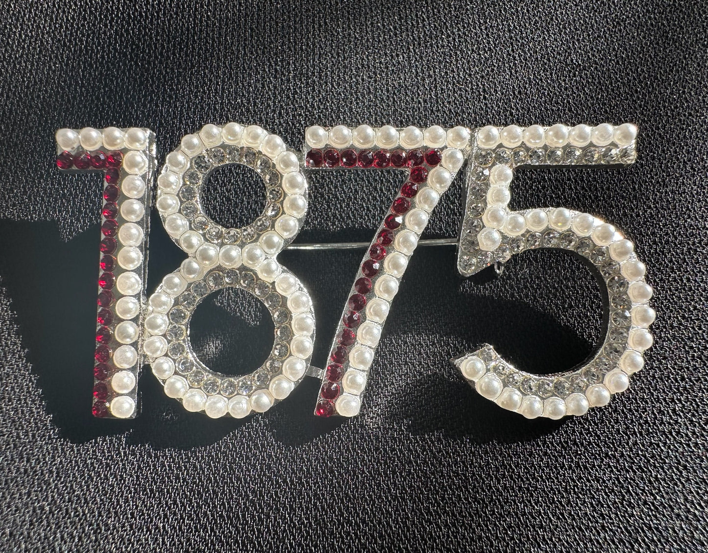 1875 AAMU Crystal Stone Lapel Pin