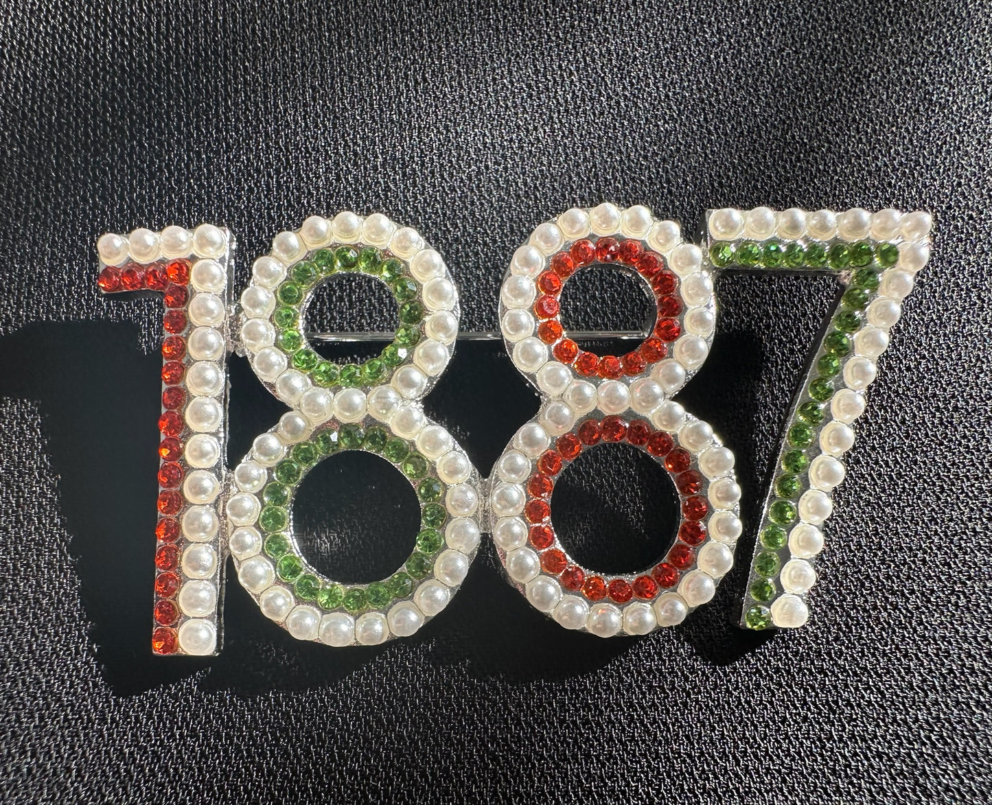 1887 FAMU Crystal Stone Lapel Pin