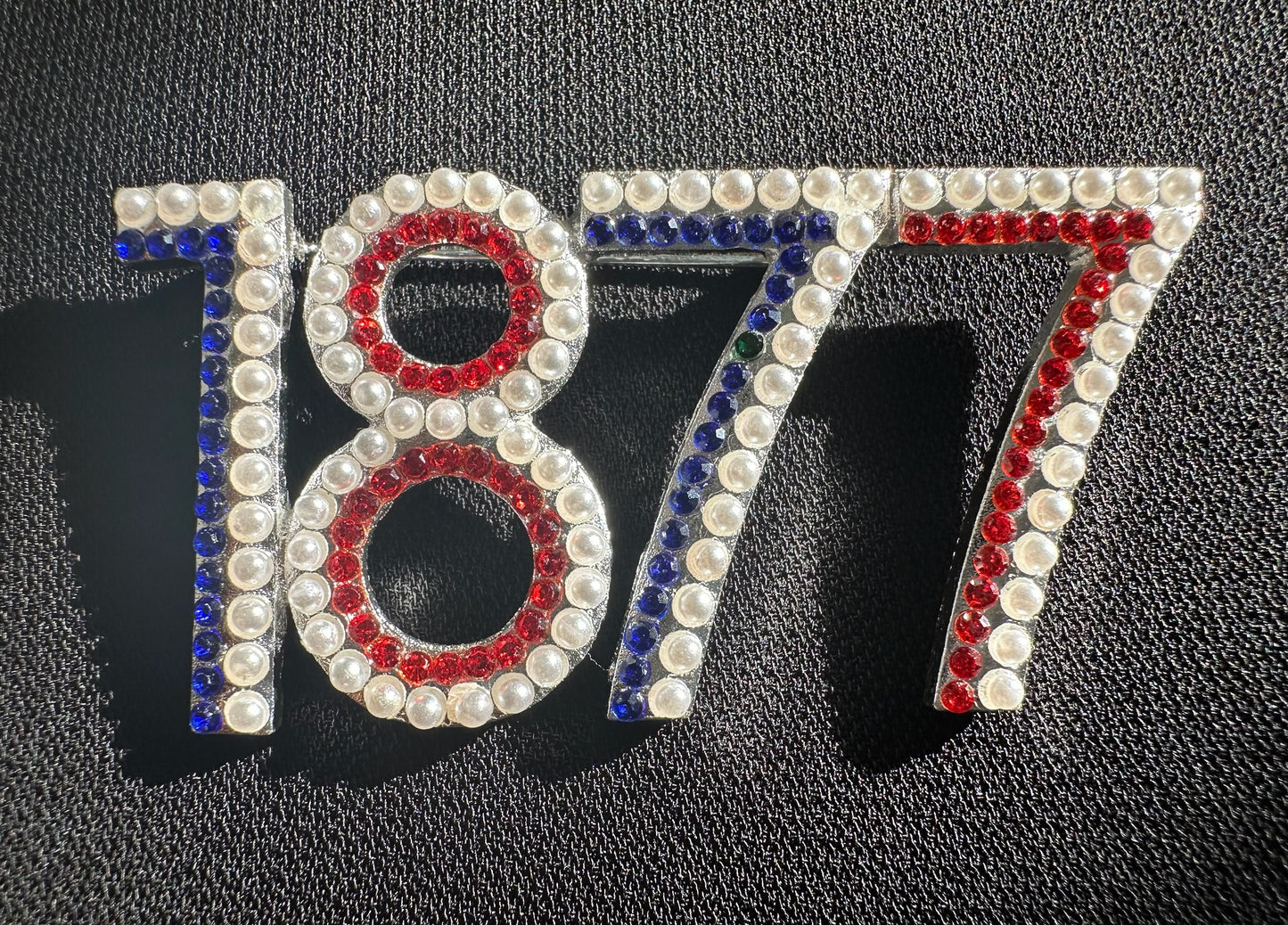 1877 Jackson State Crystal Stone Lapel Pin
