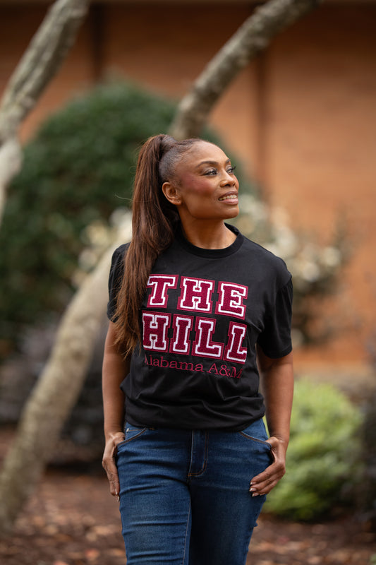 Alabama A&M Black "The Hill" Tee (Unisex)