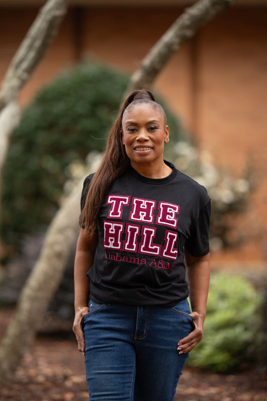 Alabama A&M Black "The Hill" Tee (Unisex)