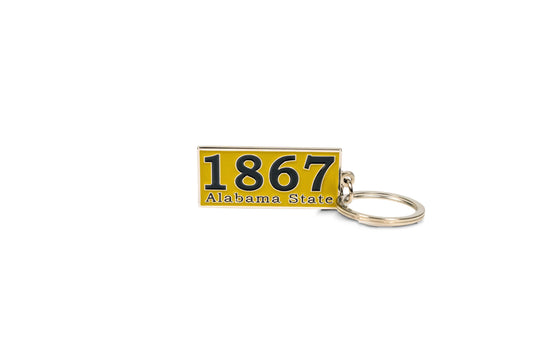 1867 Alabama State Keychain