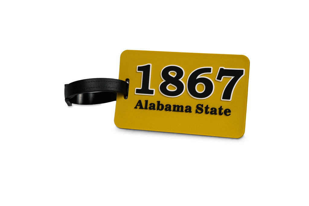 1867 Alabama State Luggage Tag