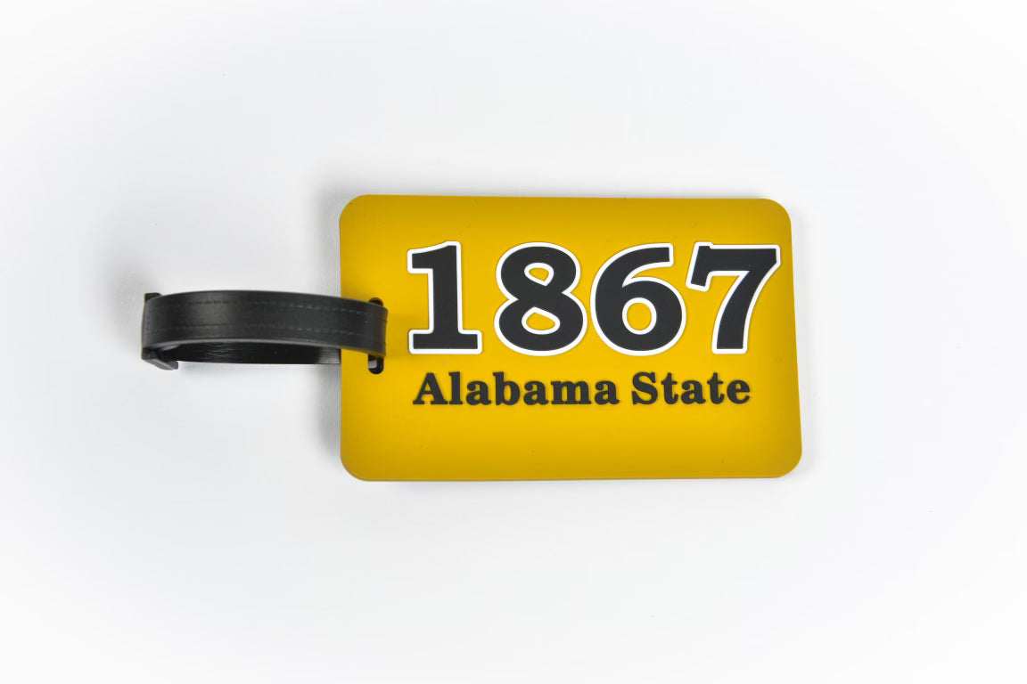 1867 Alabama State Luggage Tag