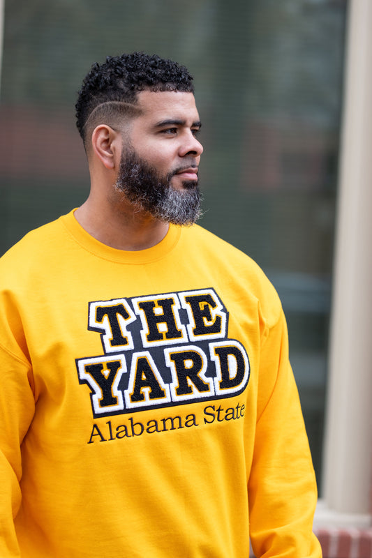 Alabama State, "The Yard" Gold Sweatshirt (Unisex)