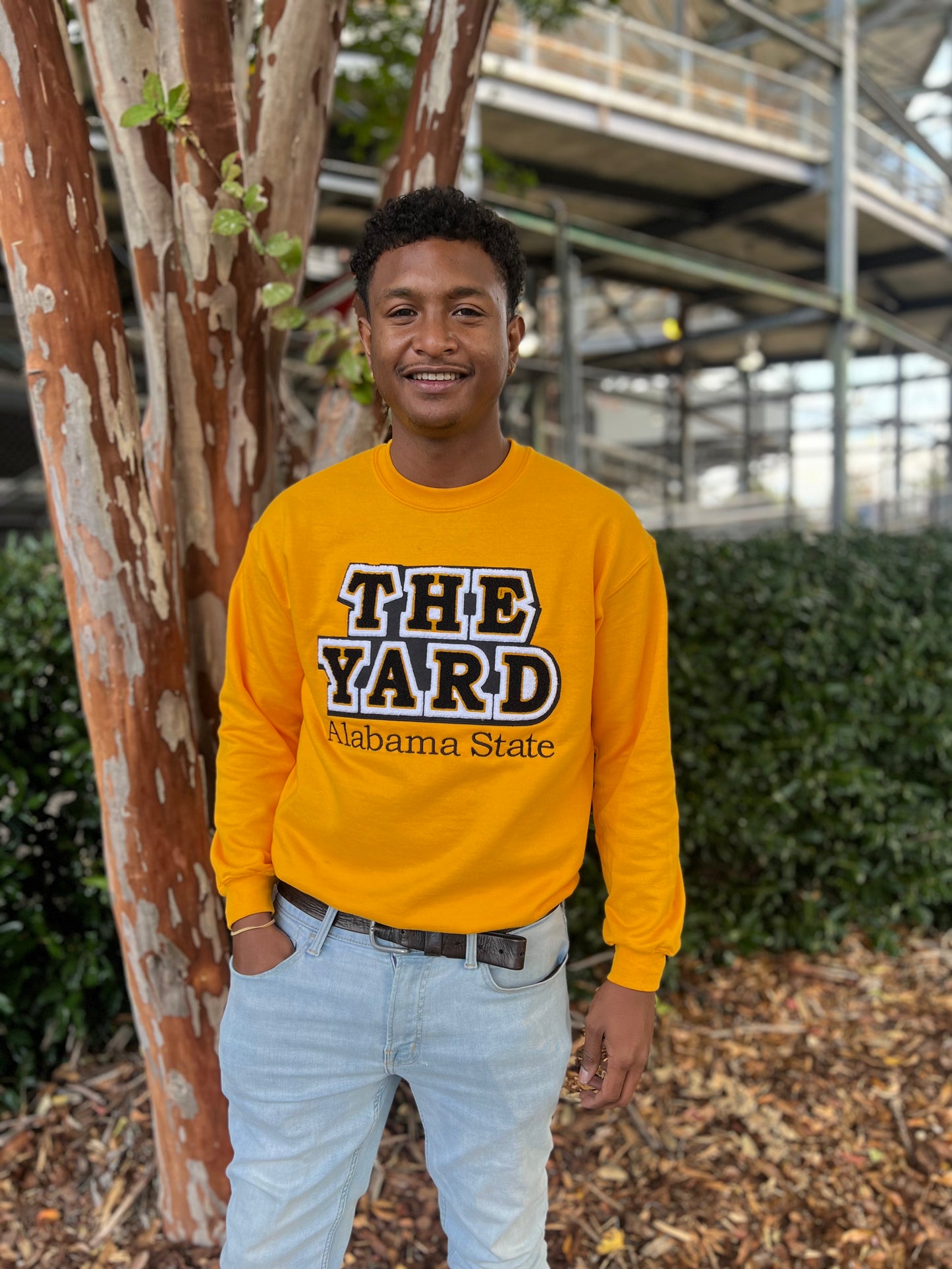 Alabama State, "The Yard" Gold Sweatshirt (Unisex)