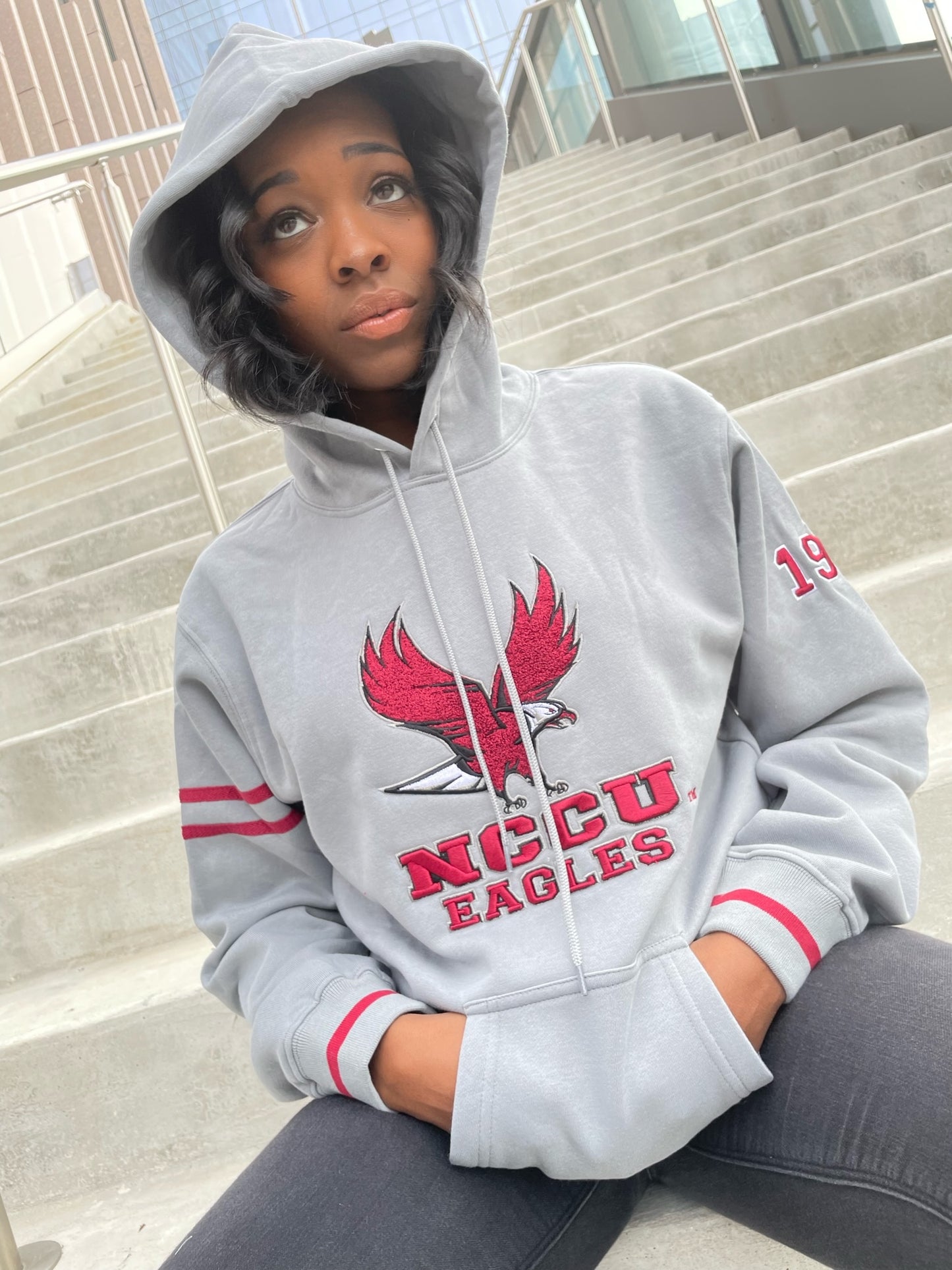 North Carolina Central University Mascot Hoodie (Unisex)