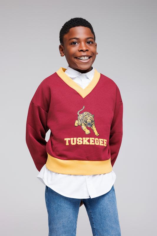 Youth Tuskegee V-Neck Sweatshirt