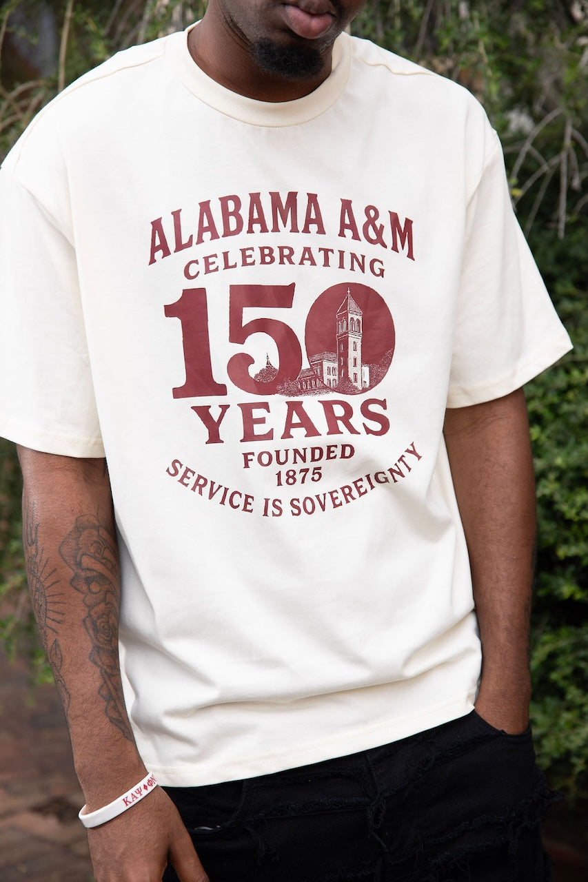 150th AAMU Cream Tee (Unisex)