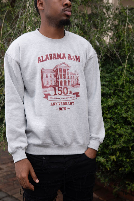 150th AAMU Grey Sweatshirt (Unisex)