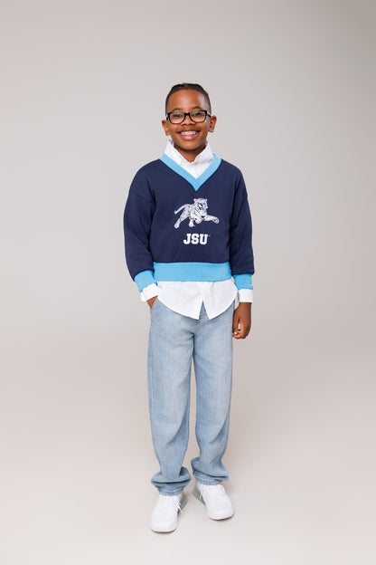 Youth JSU V-Neck Sweatshirt