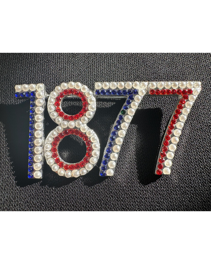 1877 Jackson State Crystal Stone Lapel Pin