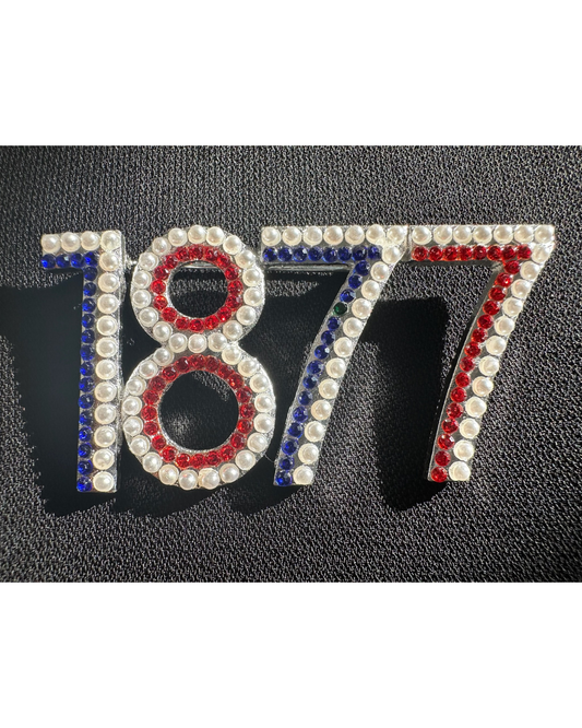 1877 Jackson State Crystal Stone Lapel Pin