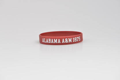 Alabama A&M Silicone Bracelet