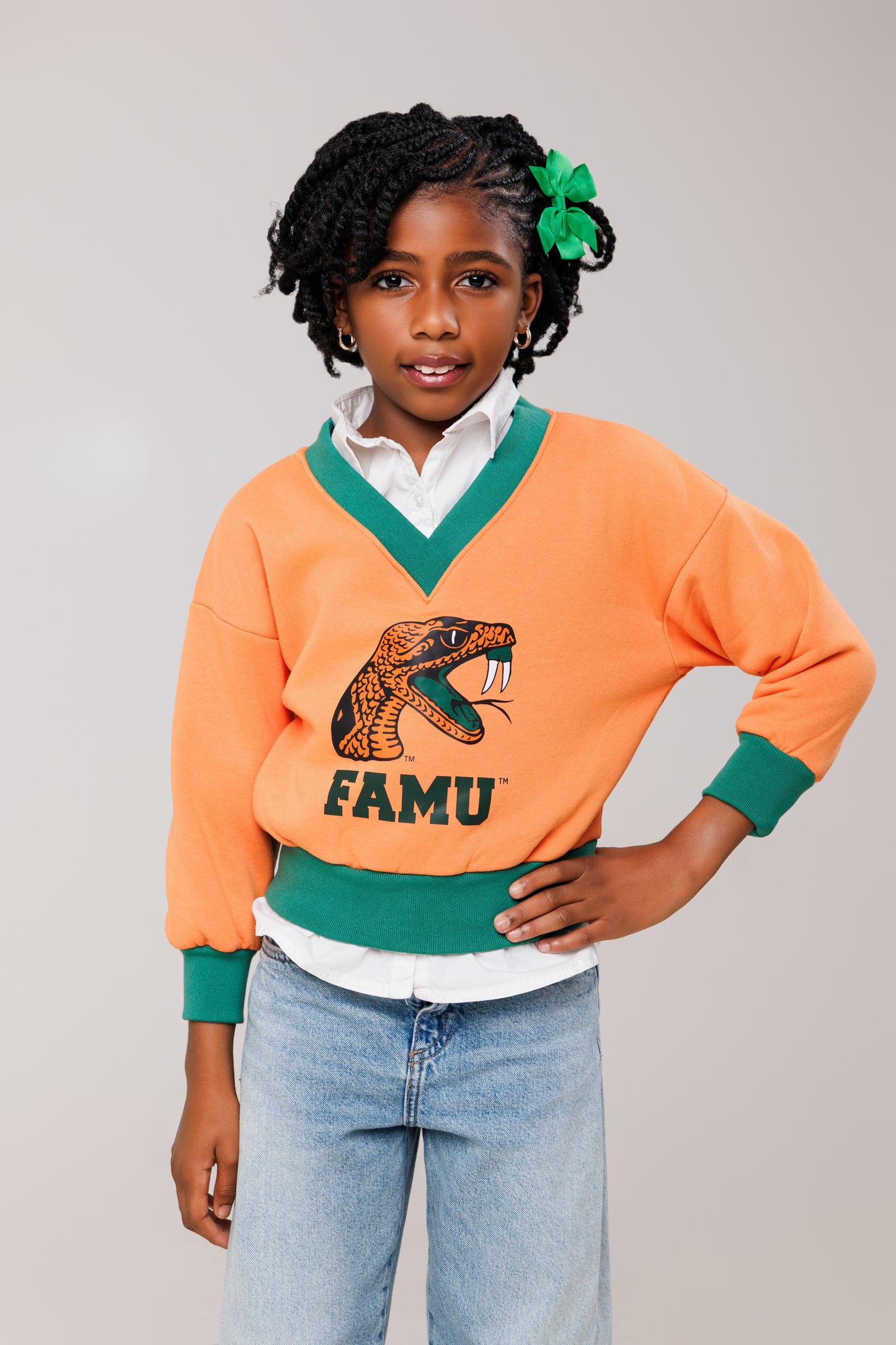 Youth FAMU V-Neck Sweatshirt