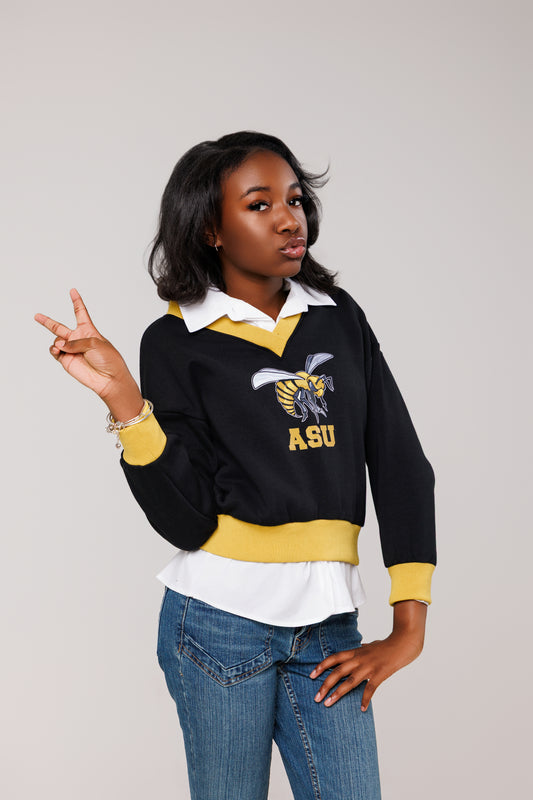 Youth ASU V-Neck Sweatshirt
