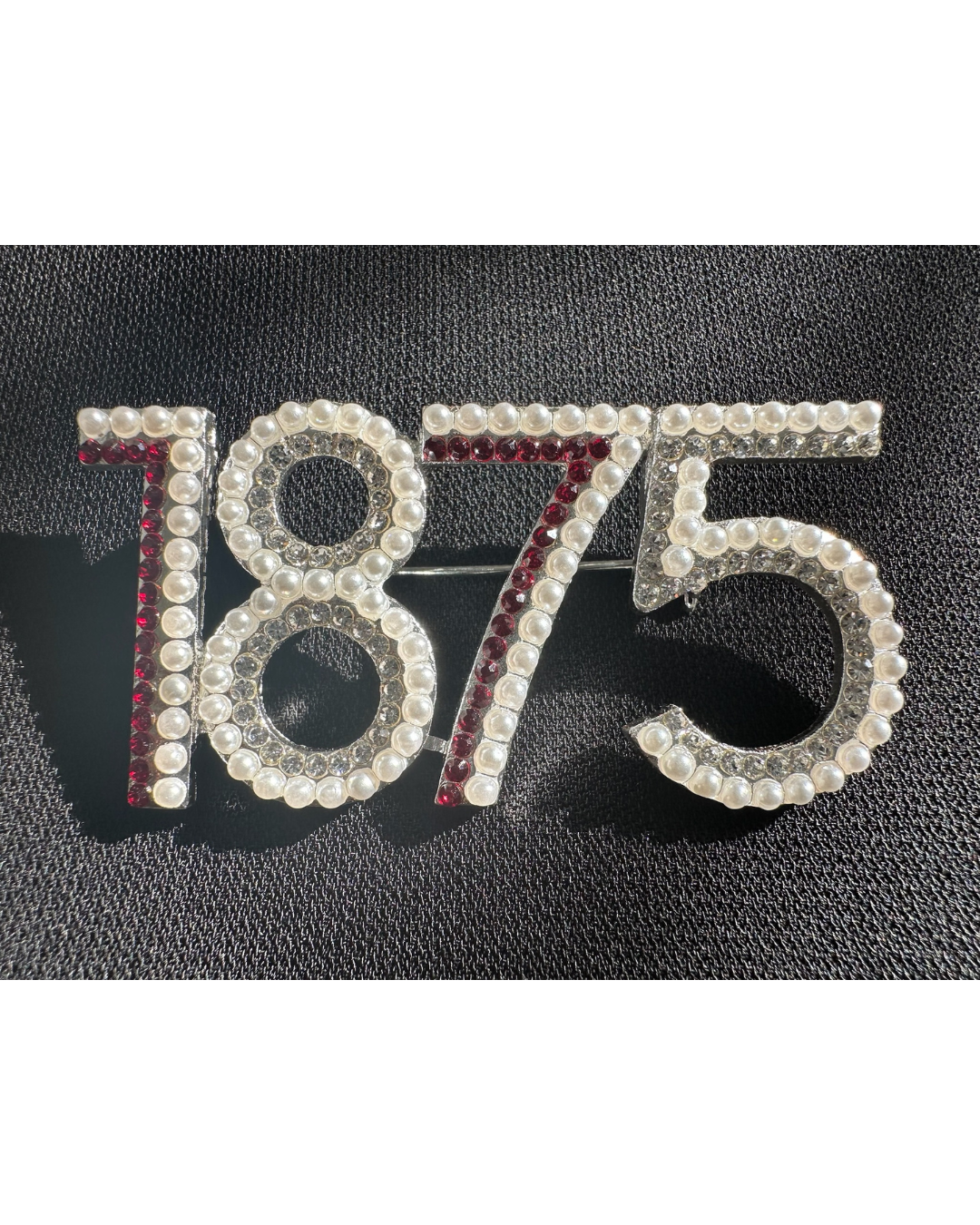 1875 AAMU Crystal Stone Lapel Pin