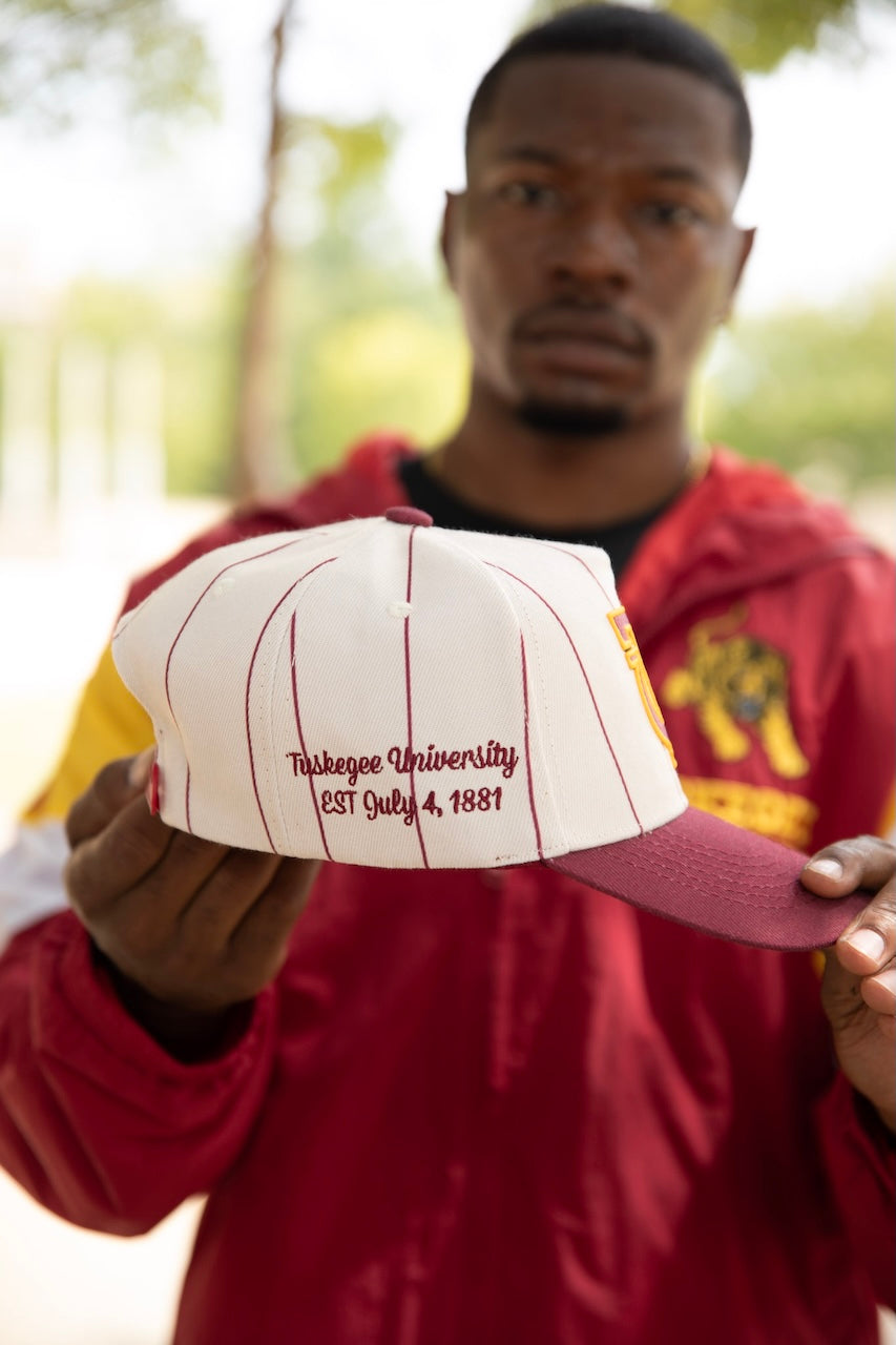 Tuskegee University Striped Cap