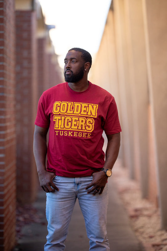 Crimson Golden Tigers Tee (Unisex)