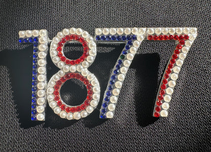 1877 Jackson State Crystal Stone Lapel Pin