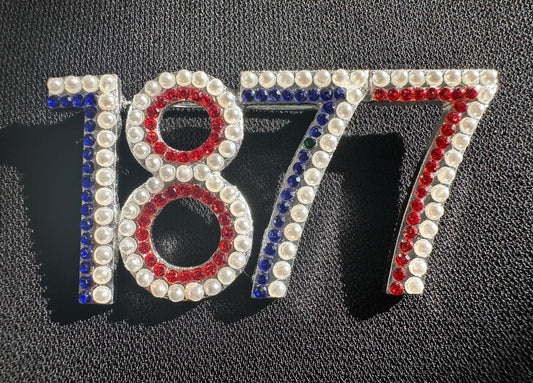 1877 Jackson State Crystal Stone Lapel Pin