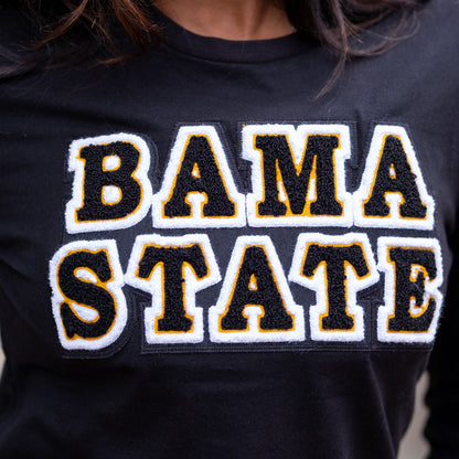 Alabama State "BAMA STATE" Long sleeve Tee (Unisex)