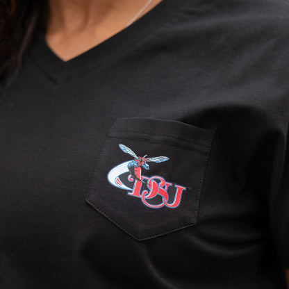 Delaware State Sequin Back Tee Shirt