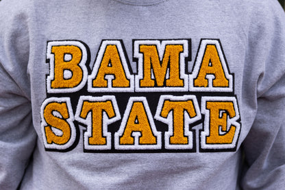 Alabama State, "Bama State" Grey Sweatshirt (Unisex)