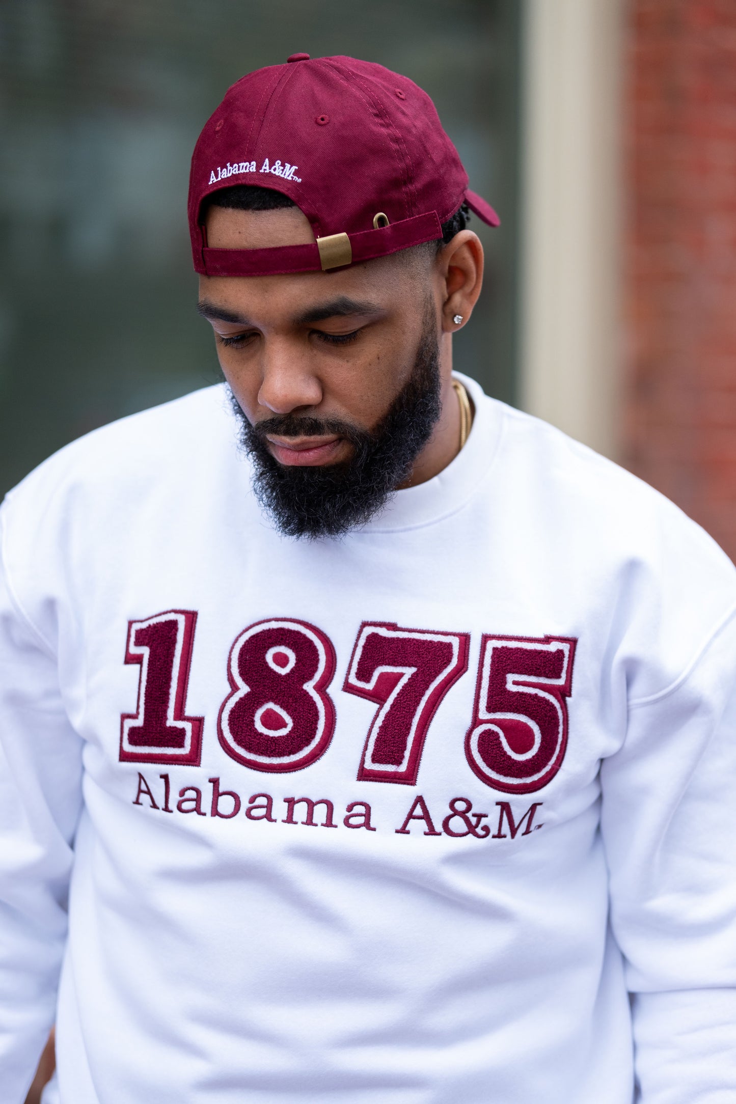 Alabama A&M 1875 White Sweatshirt (Unisex)
