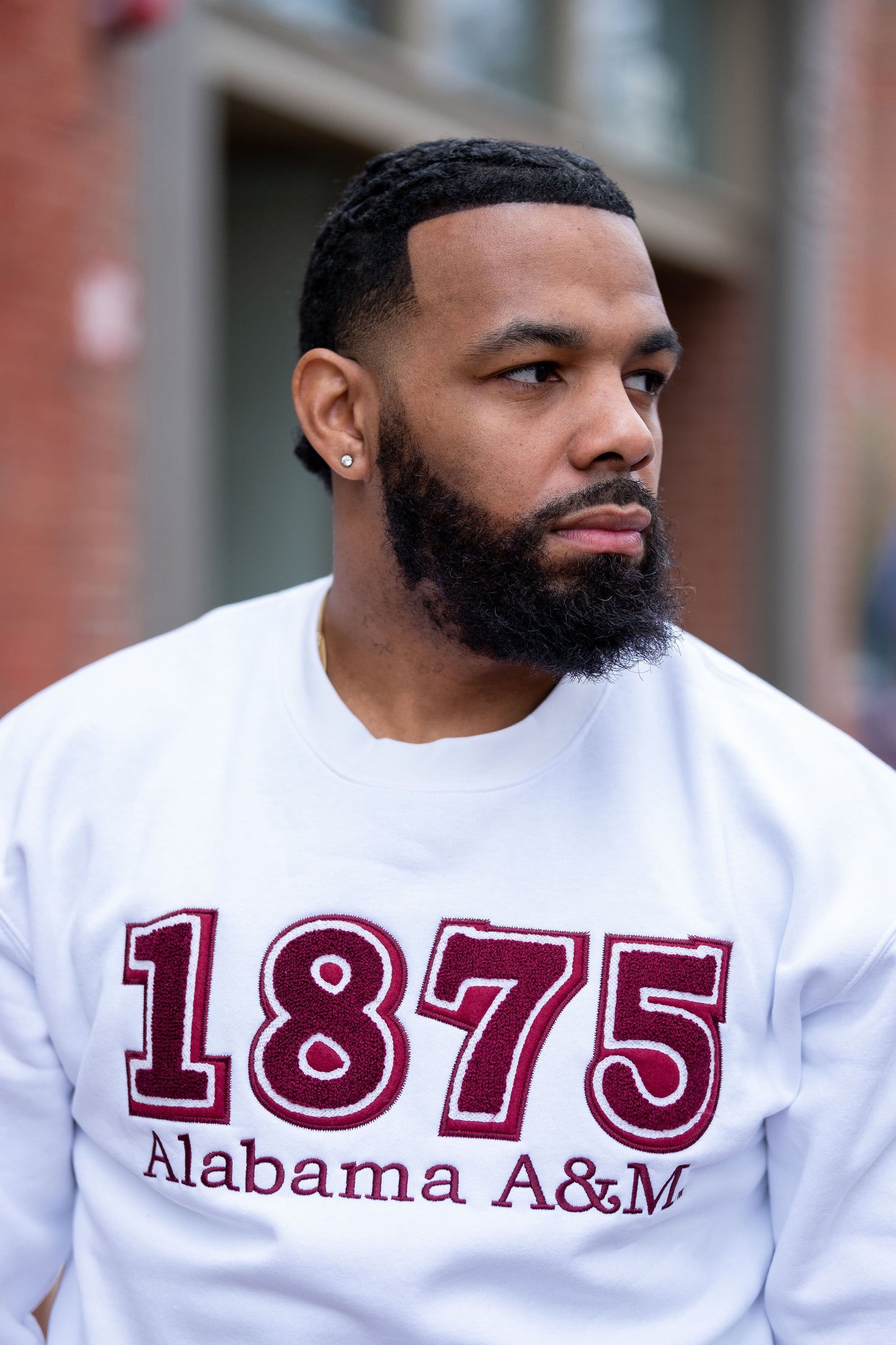 Alabama A&M 1875 White Sweatshirt (Unisex)