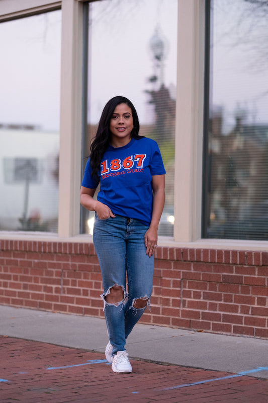 1867 Morgan State Blue Tee Shirt (Unisex)