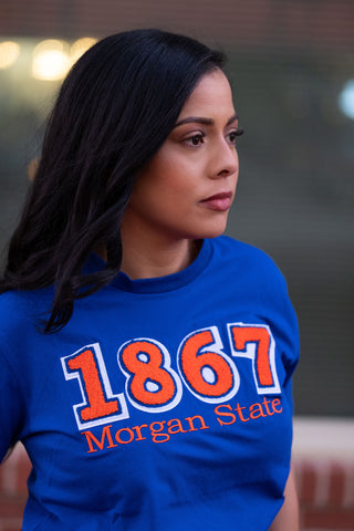 1867 Morgan State Blue Tee Shirt (Unisex)