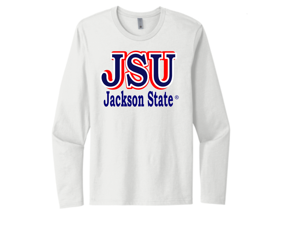 Jackson State "JSU" Long sleeve Tee (Unisex)