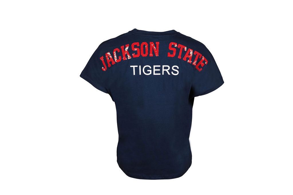 Jackson State Univ.  Sequin Back Tee Shirt