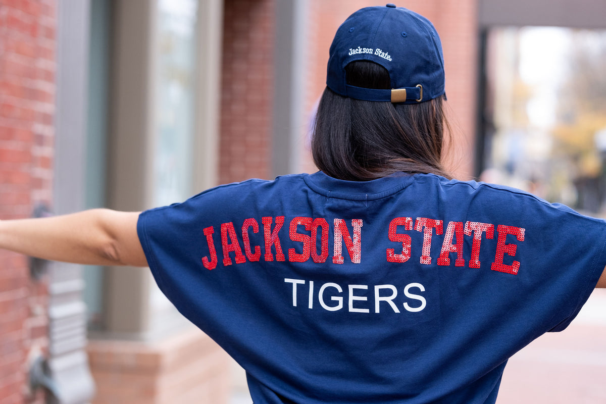 Jackson State Univ.  Sequin Back Tee Shirt