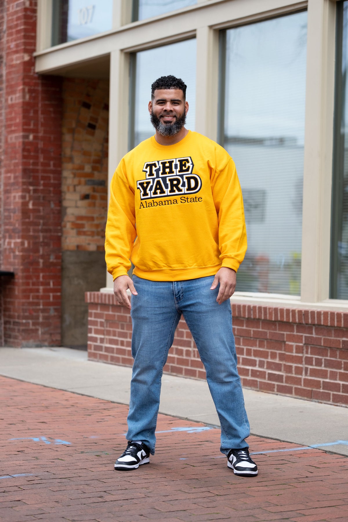 Alabama State, "The Yard" Gold Sweatshirt (Unisex)