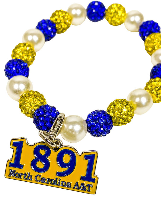 1891 North Carolina A&T Bling Bracelet