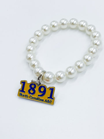 1891 North Carolina A&T Pearl Bracelet