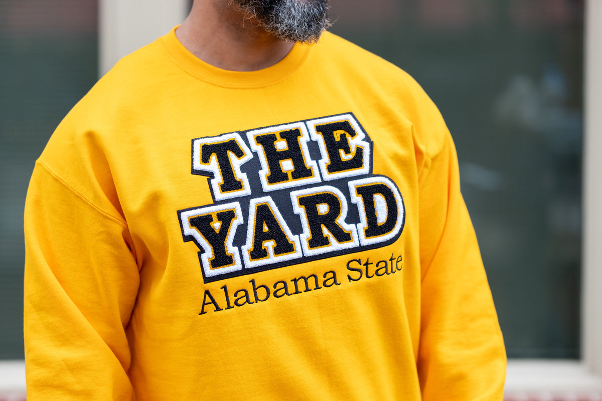 Alabama State, "The Yard" Gold Sweatshirt (Unisex)