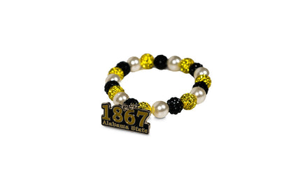 1867 Alabama State Bling Bracelet